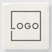 Custom Business Logo Steinuntersetzer (Vorderseite)