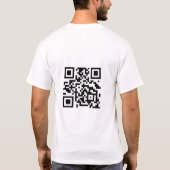 Custom Business Logo T-shirt With QR code  (Rückseite)