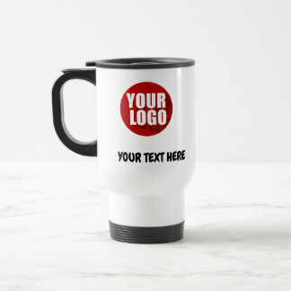 Custom Business Logo Text employee gifts giveaways Reisebecher