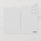 Custom Business Logo & Text Office Postkarte (Rückseite)