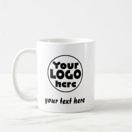 Custom Business Logo Text  Professional Company Kaffeetasse