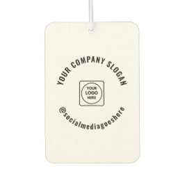 Custom Business Logo Text Promotional Branding Autolufterfrischer