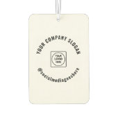 Custom Business Logo Text Promotional Branding Autolufterfrischer (Rückseite)