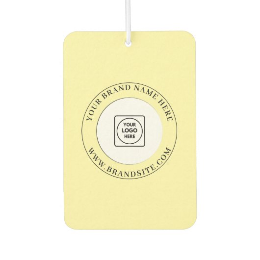 Custom Business Logo Text Promotional Branding Autolufterfrischer (Vorderseite)