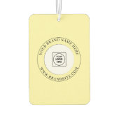 Custom Business Logo Text Promotional Branding Autolufterfrischer (Rückseite)