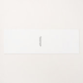 Custom Business Logo, Text Simple Promotional Yogamatte (Rückseite (Horizontal))