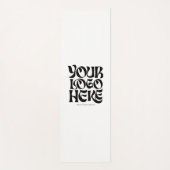 Custom Business Logo, Text Simple Promotional Yogamatte (Vorderseite)