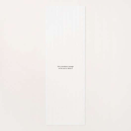Custom Business Logo, Text Simple Promotional Yogamatte (Rückseite)