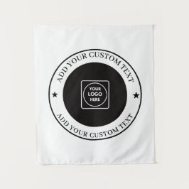 Custom Business Logo Upload Promotional Display Wandteppich