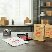 Custom Business Logo & Website | Handmade Brand Gummistempel