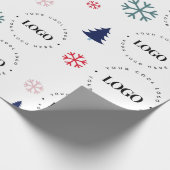 Custom Business Logo Weihnachtsbaum Geschenk Schne Geschenkpapier (Ecke)