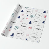 Custom Business Logo Weihnachtsbaum Geschenk Schne Geschenkpapier (Ungerollt)