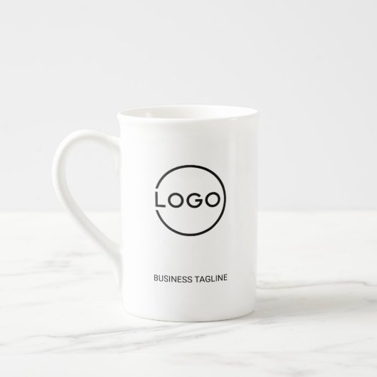 Custom Business Logo with Custom Text Coffee Mug Porzellantasse (Links)