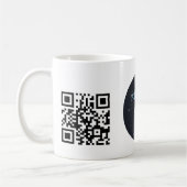 Custom Business Logo with QR code  Kaffeetasse (Links)