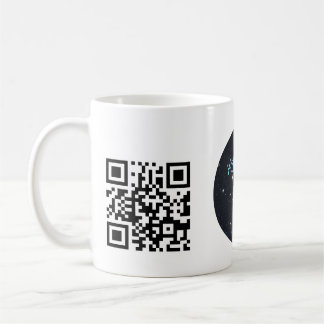 Custom Business Logo with QR code  Kaffeetasse
