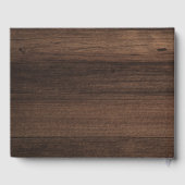 Custom Business Logo Wood Look Custom Company Gästebuch (Rückseite)