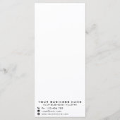 Custom Business Menu Promotional Menükarte (Rückseite)