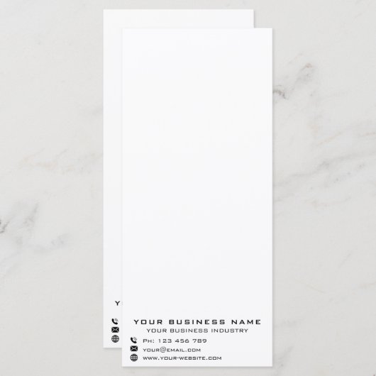 Custom Business Menu Promotional Menükarte (Vorne/Hinten)