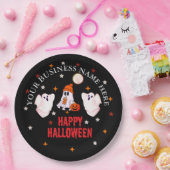Custom Business Name, Text & Ghost Halloween Pappteller (Party)