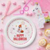 Custom Business Name, Text & Ghost Halloween Pappteller (Party)
