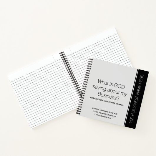 Custom Business Prayer Journal Notizblock (Innenseite)