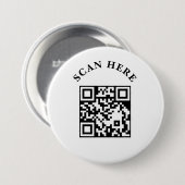 Custom Business QR Code Marketing Button (Vorne & Hinten)