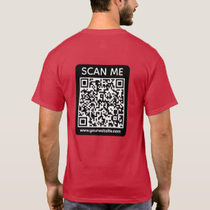 Custom Business QR Code Scan Me  T-Shirt