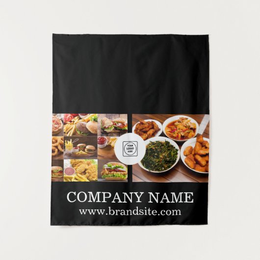 Custom Business Real Estate Branding Display Wandteppich (Vorderseite)