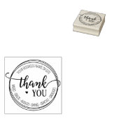 Custom Business Script Vielen Dank Gummistempel (Stempel)