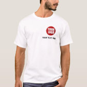 Custom Business Simple Logo Text T-Shirt (Vorderseite)