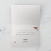 Custom Business Snow Branches Berries Holiday Karte (Innenseite)