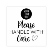 Custom Business Stamp – Please Handle With Care Permastempel (Design)