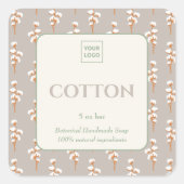 Custom Business Sticker for Cotton Handmade Soap (Vorderseite)