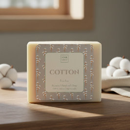 Custom Business Sticker for Cotton Handmade Soap