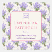 Custom Business Sticker for Handmade Lavender Soap (Vorderseite)