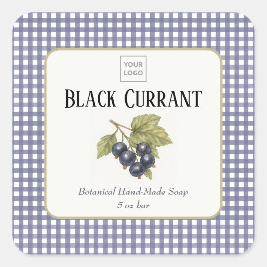 Custom Business Sticker for Handmade Soap (Vorderseite)