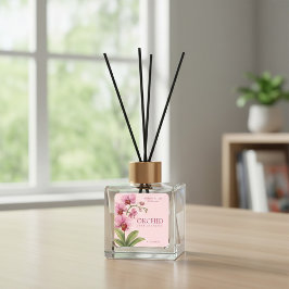 Custom Business Sticker for Orchid Reed Diffuser