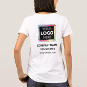 Custom Business T-Shirt with Front and Back Logo (Rückseite)