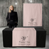Custom Business Table Runner Banner Elegant Script Wandteppich