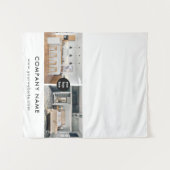 Custom Business Table Runner Banner Real Estate Wandteppich (Vorderseite (Horizontal))