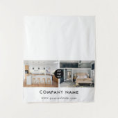 Custom Business Table Runner Banner Real Estate Wandteppich (Vorderseite)
