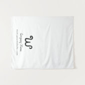 Custom Business Table Runner Banner White Crafty Wandteppich (Vorderseite (Horizontal))