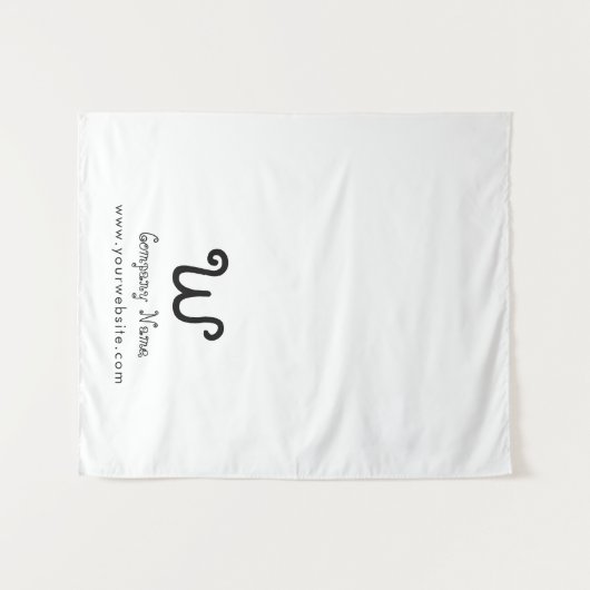 Custom Business Table Runner Banner White Crafty Wandteppich (Vorderseite (Horizontal))