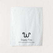 Custom Business Table Runner Banner White Crafty Wandteppich (Vorderseite)