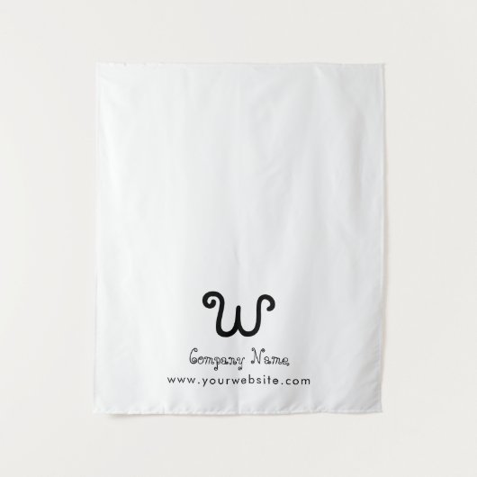 Custom Business Table Runner Banner White Crafty Wandteppich (Vorderseite)