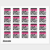 Custom Business Zebra Stickers (Blatt)