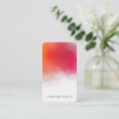 Custom BusinessTemplate Modernes, farbenfroh Abstr Visitenkarte (Stehend Vorderseite)