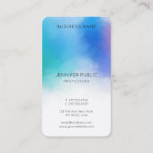 Custom BusinessTemplate Modernes, farbenfroh Abstr Visitenkarte (Rückseite)