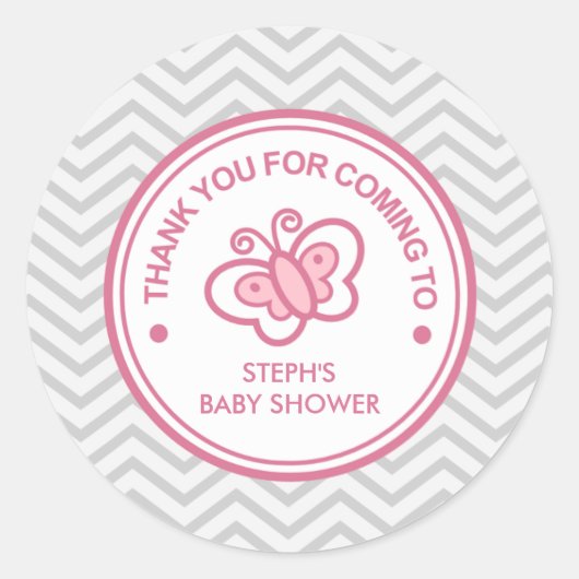 Custom Butterfly Baby Shooting Sticker (Vorderseite)