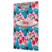 Custom butterfly floral pattern gift  klemmbrett (Links)